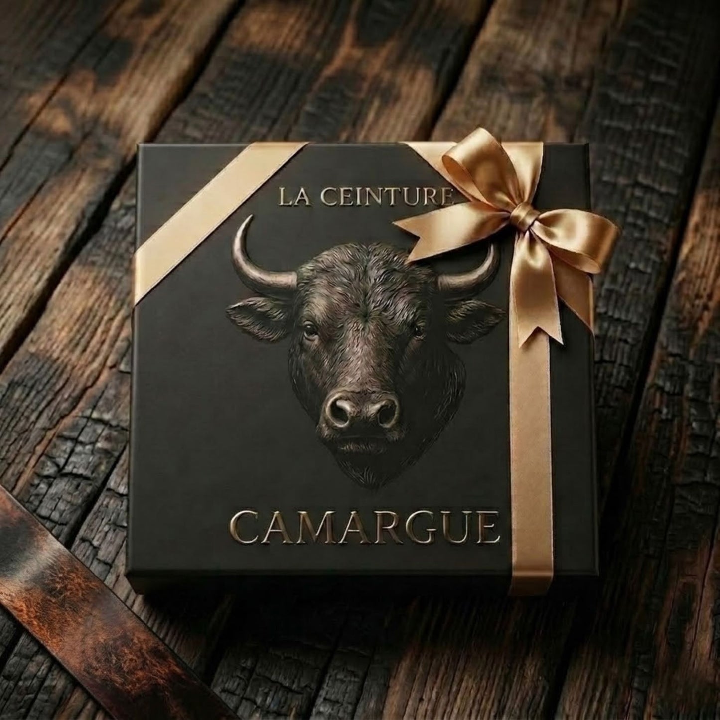 Ceinture cuir fauve patiné 40 mm – Coffret personnalisable | ARMAÑO