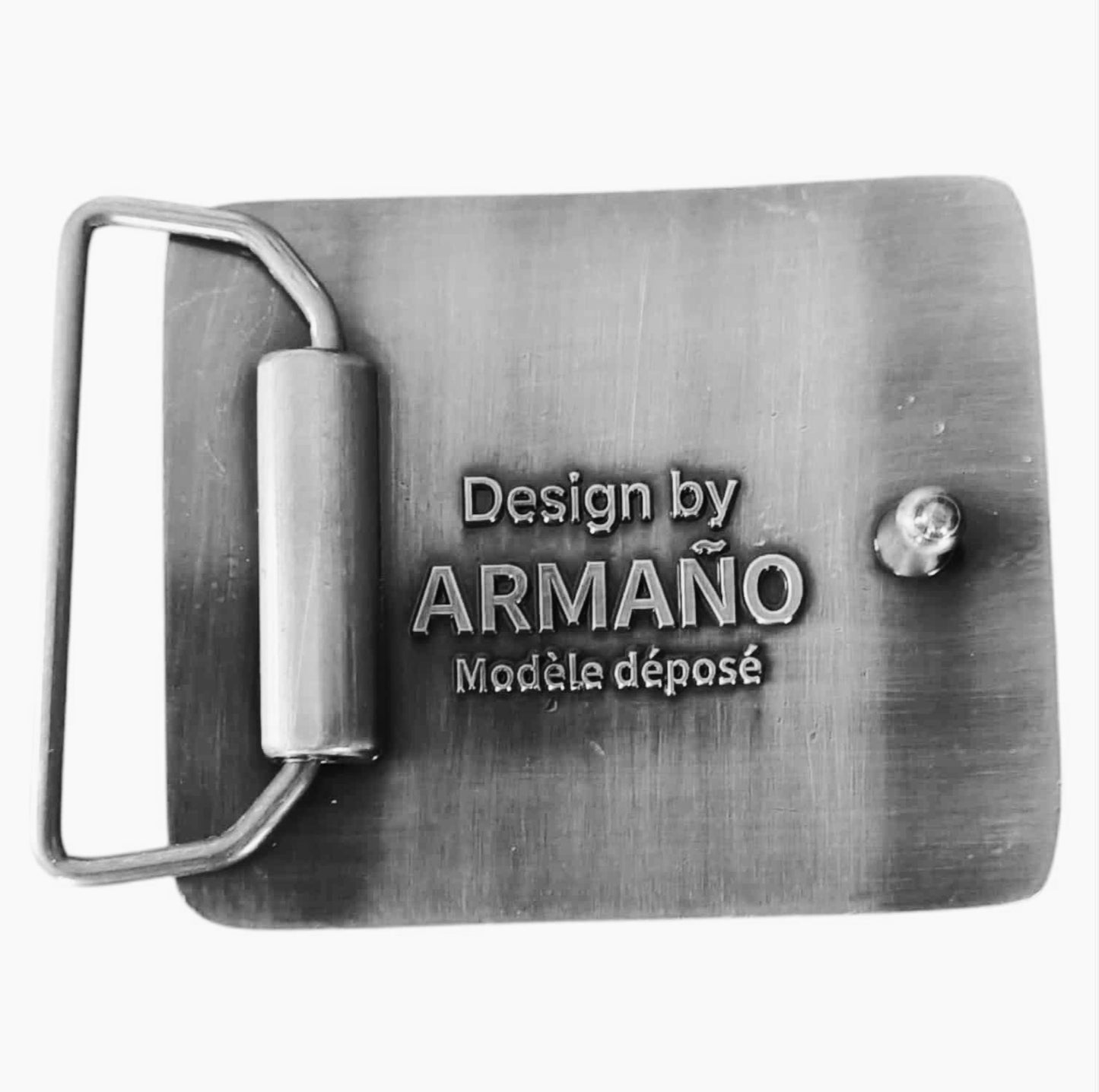 Boucle de ceinture Taureau Camargue design by ARMAÑO