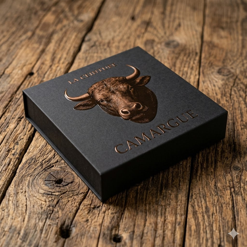 Ceinture cuir fauve 40 mm – Coffret personnalisable | ARMAÑO